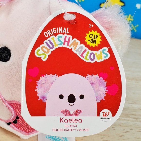 Squishmallow Kaelea the Koala 3.5" Clip UltraSoft Stuffed Valentine's Day Plush - Picture 10 of 12